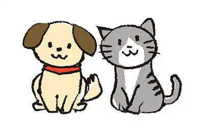 犬猫のイメージイラスト